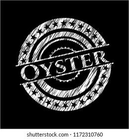 Oyster chalkboard emblem