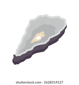 Ilustração do vetor colorido da ostra. Pode ser usado para qualquer promoção de ação de plataforma e maquete de publicidade. Sinal de símbolo isolado usado para: mobile, app, web, dev, ui, ux, gui. EPS 10. Para o seu design