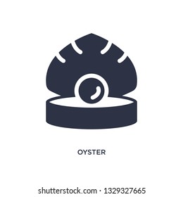 oyster icon. Simple element illustration from gastronomy concept. oyster editable symbol design on white background. Can be use for web and mobile.