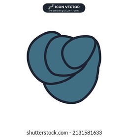 oyster icon symbol template for graphic and web design collection logo vector illustration