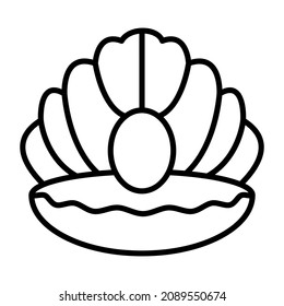 Imagen vectorial de icono de ostión. También se puede usar para aplicaciones web, aplicaciones móviles y medios impresos.