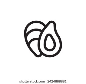 Oyster icon vector. Linear style sign for mobile concept and web design. Oyster symbol illustration. Pixel vector graphics - Vector.