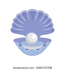 oyster illustration isolated over white background. vector illustration