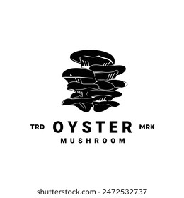 oyster mushroom logo illustration suitable for vegetable shops and gardens