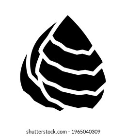 oyster ocean glyph icon vector. oyster ocean sign. isolated contour symbol black illustration