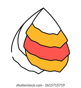 oyster ocean line icon vector. oyster ocean sign. isolated symbol illustration