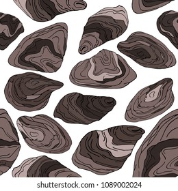 oyster patern, vector image