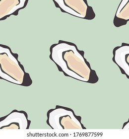 Oyster pattern. Vector image, eps 10