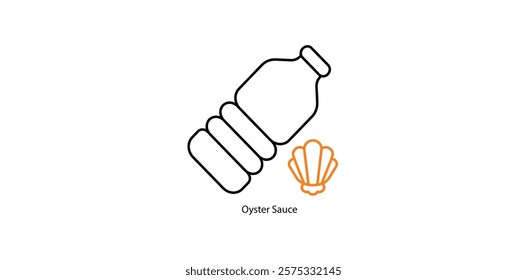 Oyster Sauce Vector Illustration for Asian Cuisine