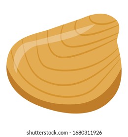 Oyster seafood icon. Isometric of oyster seafood vector icon for web design isolated on white background