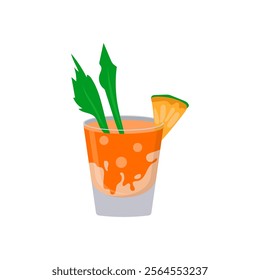 Oyster Shooter, Cocktails Vector illustration, Isolated