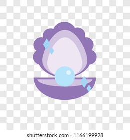 Oyster vector icon isolated on transparent background, Oyster logo concept svg