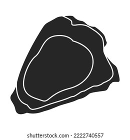 Oyster vector icon.Black vector icon isolated on white background oyster.