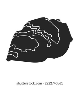Oyster vector icon.Black vector icon isolated on white background oyster.