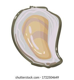 Oyster vector icon.Cartoon vector icon isolated on white background oyster.