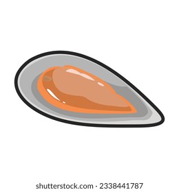 Oyster vector icon.Color vector icon isolated on white background oyster.