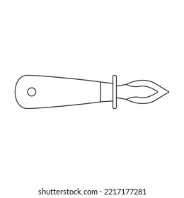 Oyster vector icon.Outline vector icon isolated on white background oyster.