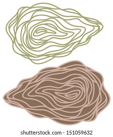 oyster vector illustration. EPS 10. Vector illustration