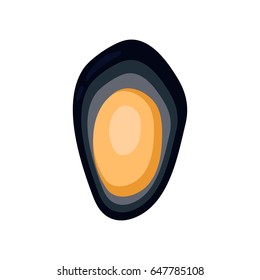 Oysters. Seafood. Vector flat modern style illustration icon design. Isolated on white background. 