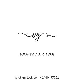 OZ Initial beauty floral logo template