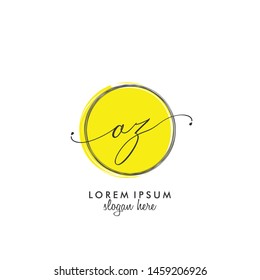 OZ Initial beauty monogram logo vector
