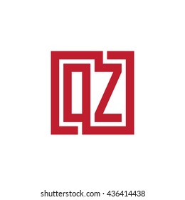 OZ initial letters looping linked square logo