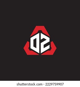 OZ-Logo für ein modernes und futuristisches Konzept für den Hafen oder das Gaming-Logo