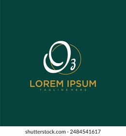 OZ initial monogram for beauty and business logo