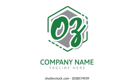 OZ-Initialen, Logo-Vektorgrafik