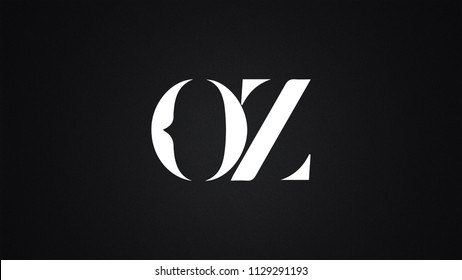 OZ Letter Logo Design Template Vector