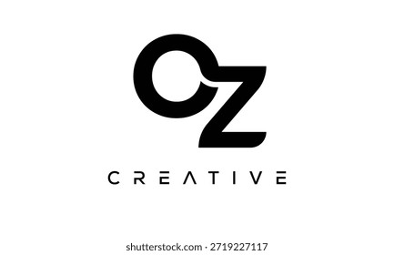OZ Letter Monogram Logo for Modern Creative Brand Identity