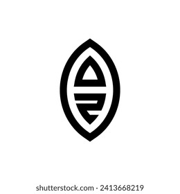 OZ line geometric monogram with high quality professional design that will print well