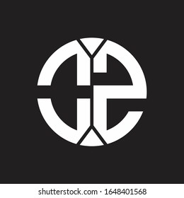 OZ Logo monogram with piece circle ribbon style