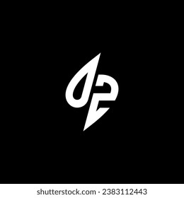 OZ monogram esport logo design with cool shape concept in vector