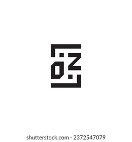 Retro-Logo des OZ Square-Konzepts in hochwertigem professionellem Design, das gut auf allen Printmedien drucken kann
