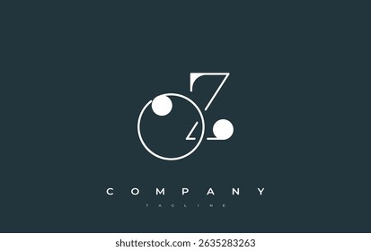 OZ Typography Logo Design. Stylish monogram design depiction featuring the letters O and Z combined in an artistic signature style, delivering a unique and creative visual representation.