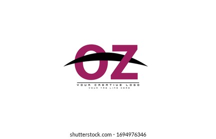 OZ ZO-Vorlage für abstrakte Vektorillustration-Logo