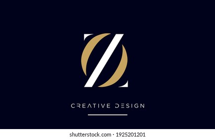 OZ or ZO Alphabet Letters Abstract icon logo