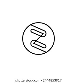 Diseño de logotipo e icono de OZ o ZO