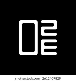 OZE letter logo creative design with vector graphic, OZE simple and modern logo. OZE luxurious alphabet design  