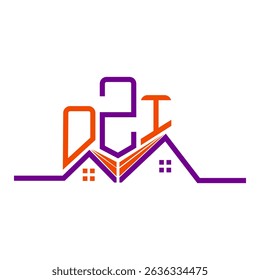 OZI Real State logo design, OZI simple and modern logo. OZI luxurious alphabet design  