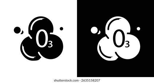 Ozonation icon concept, vector illustration