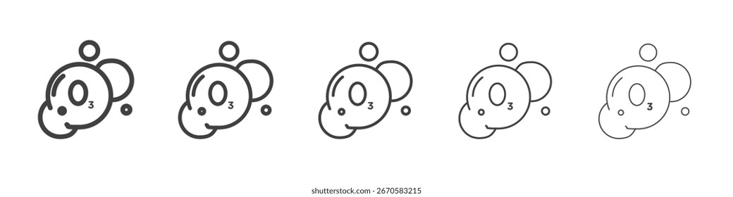 Ozonation icon design, logo, app, UI. Ilustração vetorial, EPS