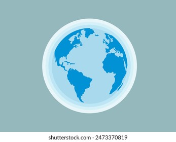 ozone earth blue global vector