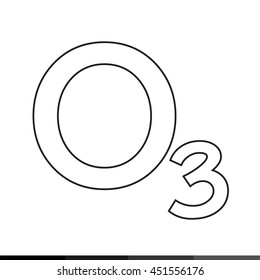 Ozone icon illustration design