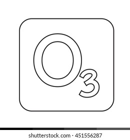 Ozone icon illustration design