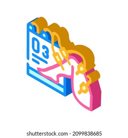 ozone therapy isometric icon vector. ozone therapy sign. isolated symbol illustration