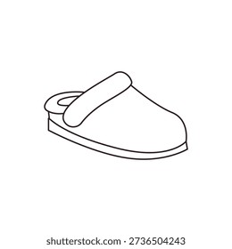 ozy beige soft slipper mule slippers moccasin emoji symbol sign icon vector illustration isolated flat shoe	
