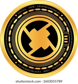 oz-zrx cryptocurrency illustrations on abstract background. 3d illustrations.