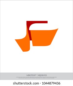 p abstract logo